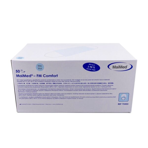 Mundschutz-Maske MaiMed, blau, 50 Stück – Bild 3
