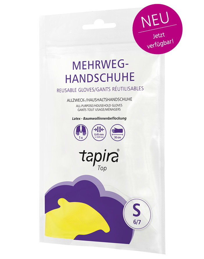 TAPIRA top Haushaltshandschuh gelb, 12 Paar