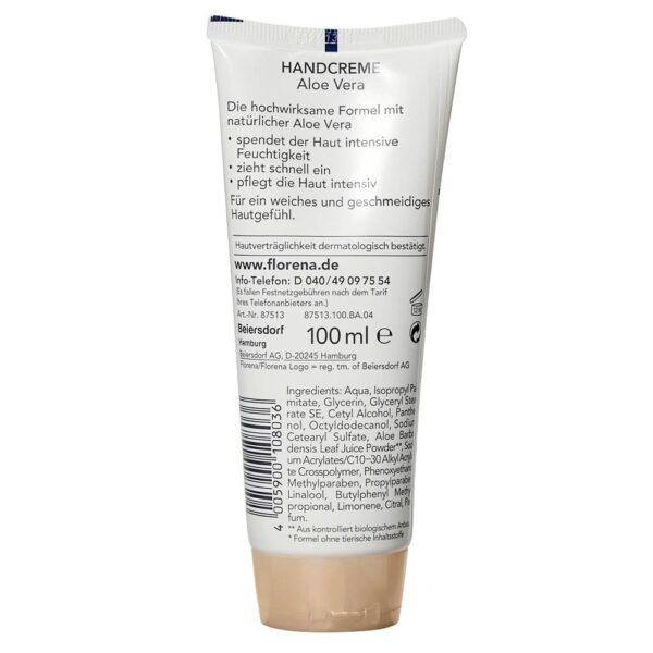 Florena Aloe Vera Handcreme 100 ml – Bild 2