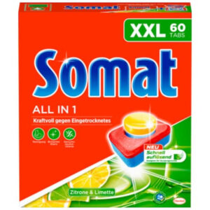 SOMAT XXL 60 Tabs für Spülmaschine Zitrone und Limette